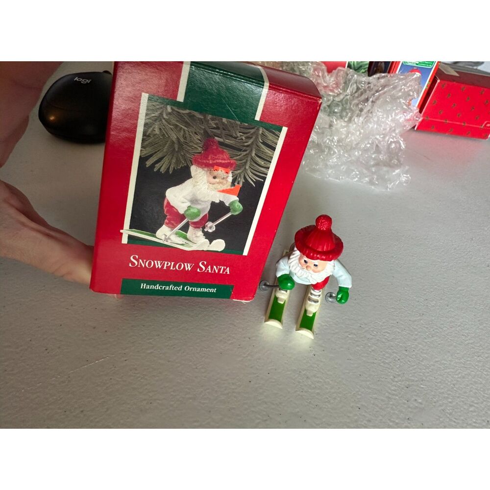 Hallmark Ornament 1989 Snowplow Santa